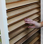 Loggiawood� Privacy, Verstellebarwe Holzlamelle